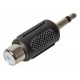 RCA / Phono Socket to 2.5 mm Mono Jack Plug Adaptor